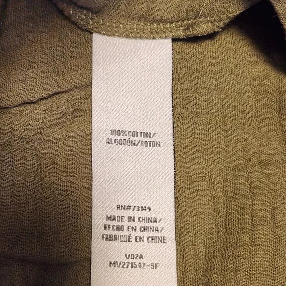 NWOT One 5 One Gauze Wide-Leg Pull On Pants Beach Cover Up Vacation Resortwear - Picture 4 of 4